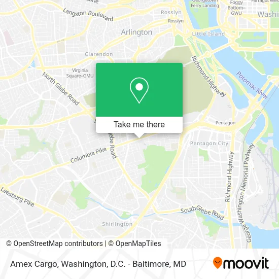 Amex Cargo map