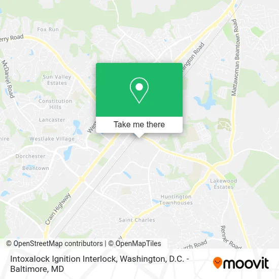 Intoxalock Ignition Interlock map