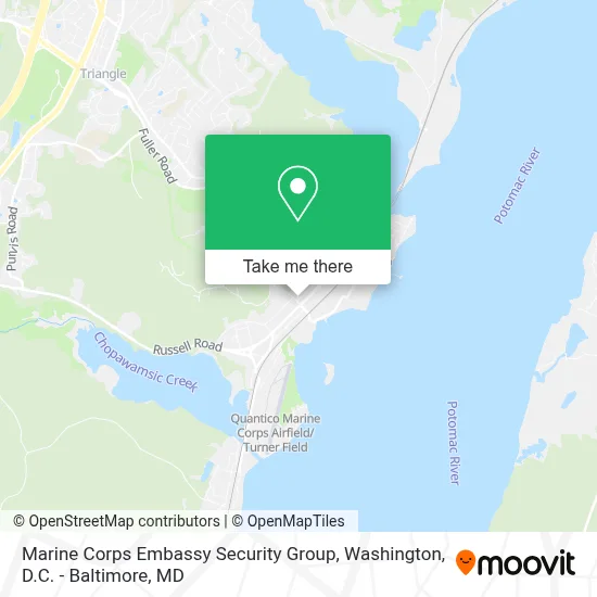 Marine Corps Embassy Security Group map