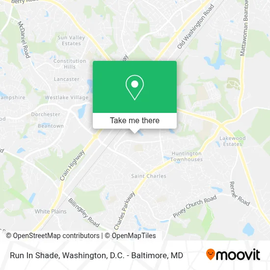 Run In Shade map