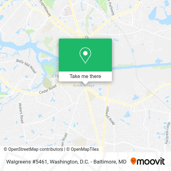 Walgreens #5461 map