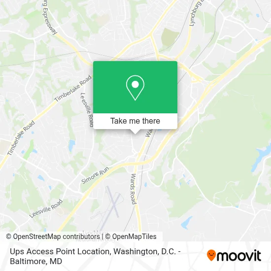 Ups Access Point Location map