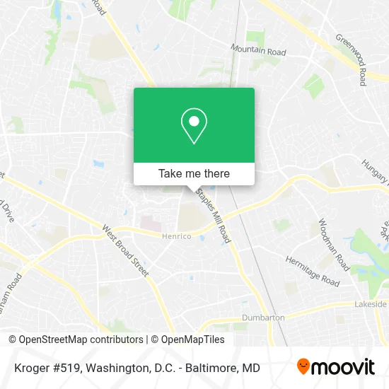 Kroger #519 map
