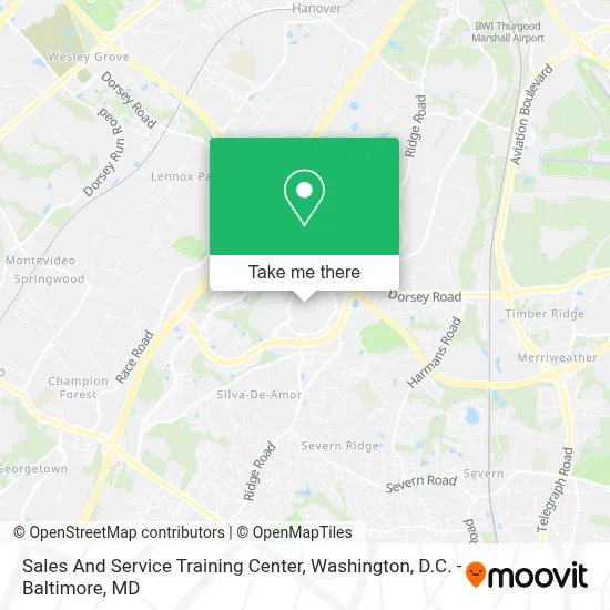Sales And Service Training Center map