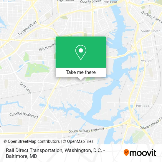 Rail Direct Transportation map