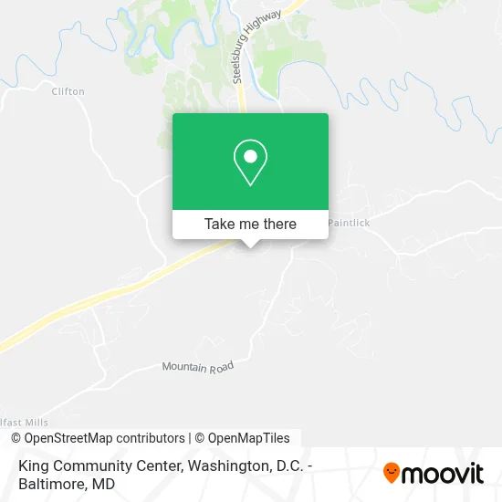 King Community Center map