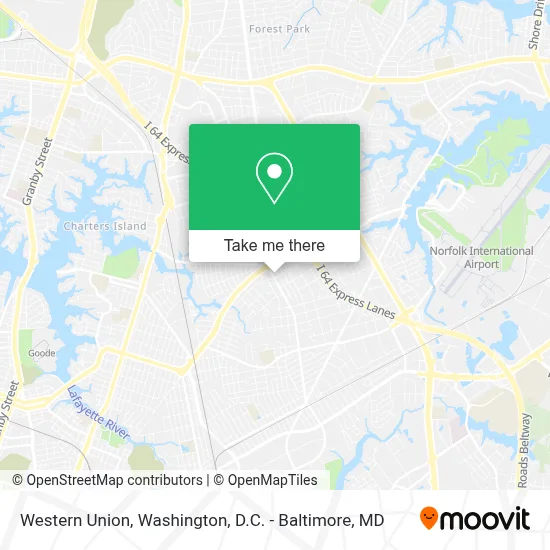 Western Union map