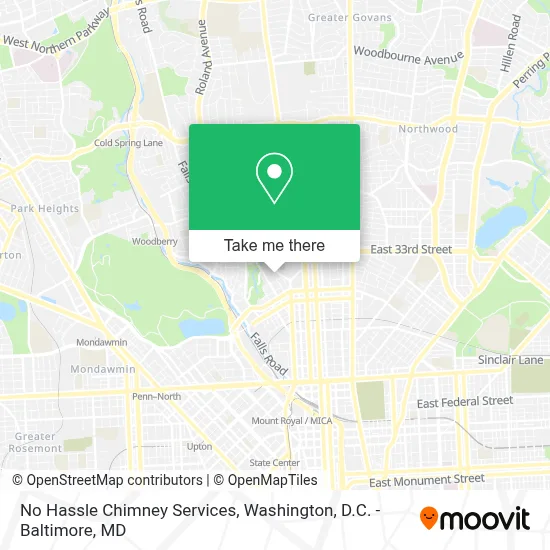 No Hassle Chimney Services map