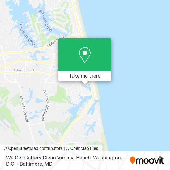We Get Gutters Clean Virginia Beach map