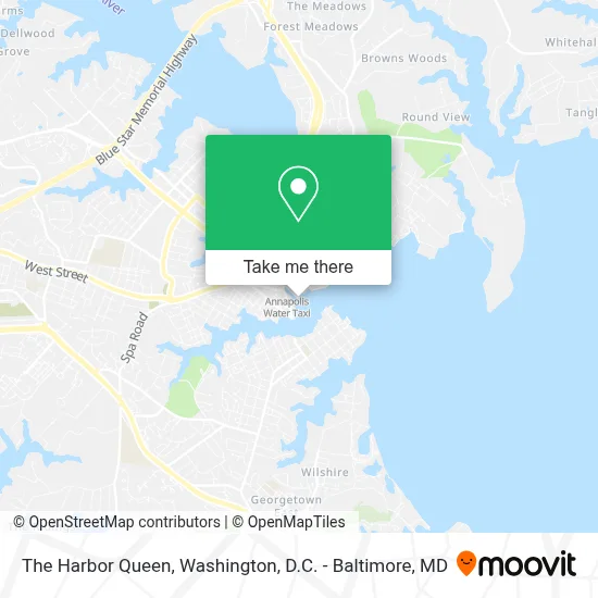 The Harbor Queen map