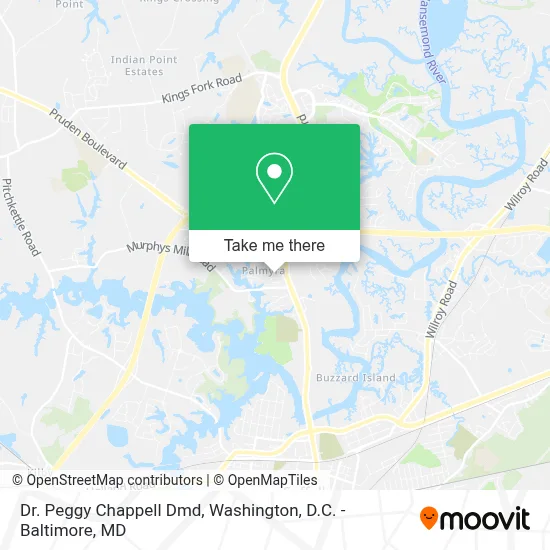 Dr. Peggy Chappell Dmd map