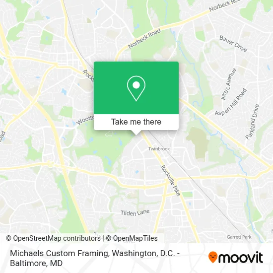 Michaels Custom Framing map