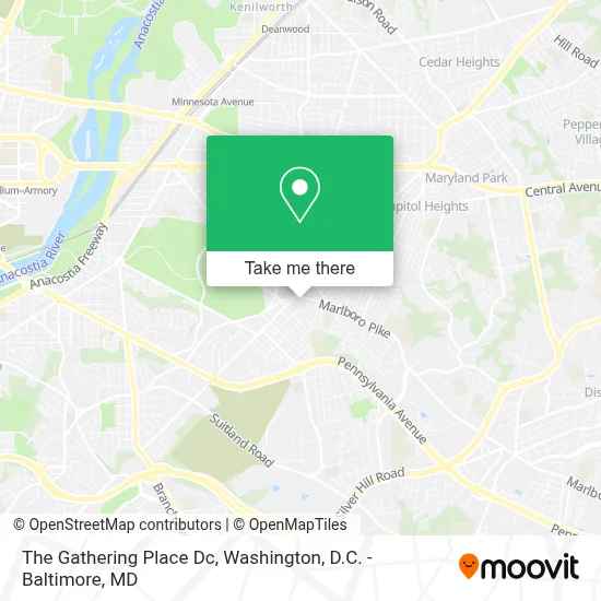 The Gathering Place Dc map