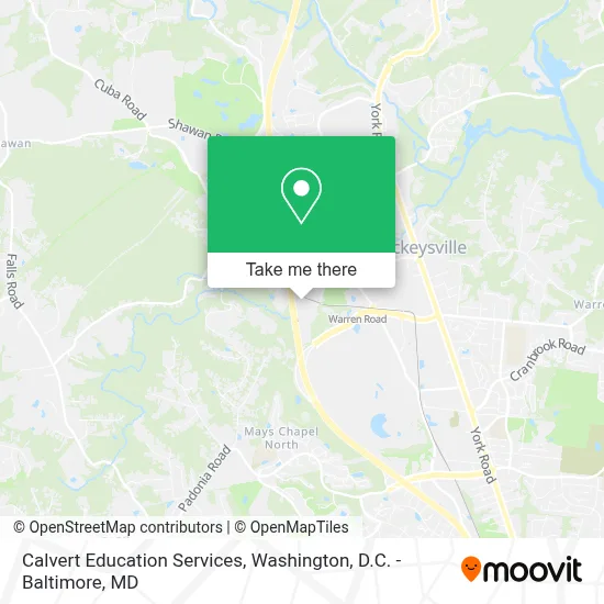 Calvert Education Services map