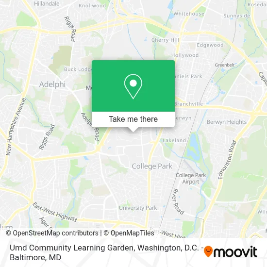 Umd Community Learning Garden map