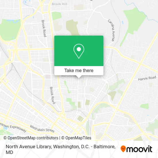 North Avenue Library map