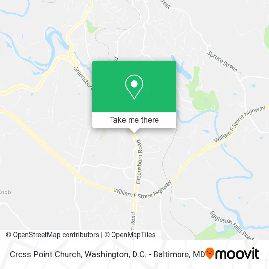 Cross Point Church map