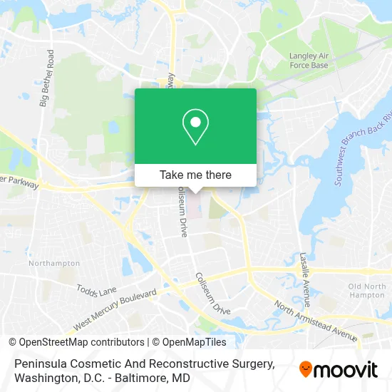 Peninsula Cosmetic And Reconstructive Surgery map