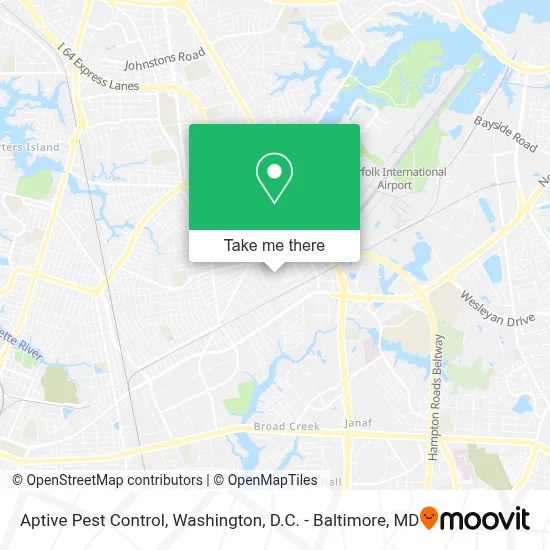 Aptive Pest Control map