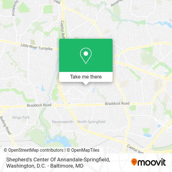 Shepherd's Center Of Annandale-Springfield map