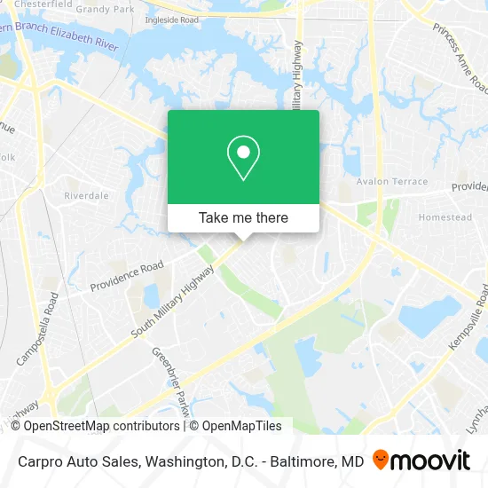 Carpro Auto Sales map