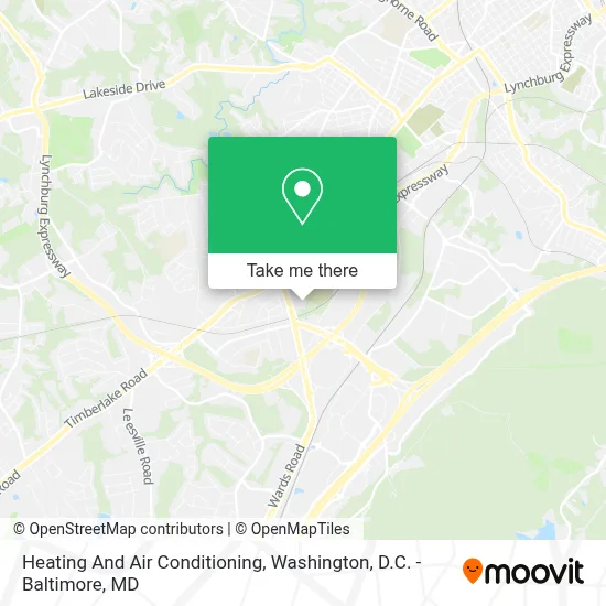 Heating And Air Conditioning map