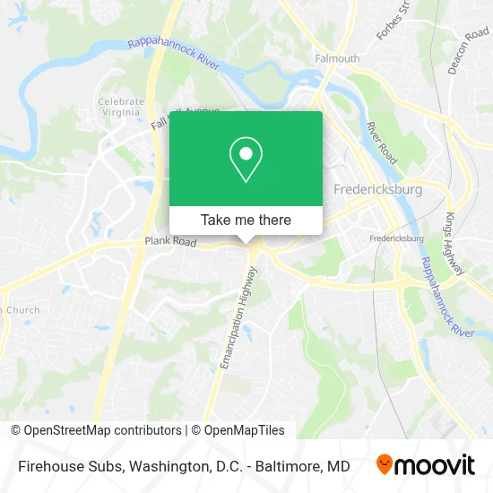Firehouse Subs map