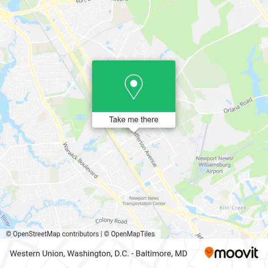 Western Union map