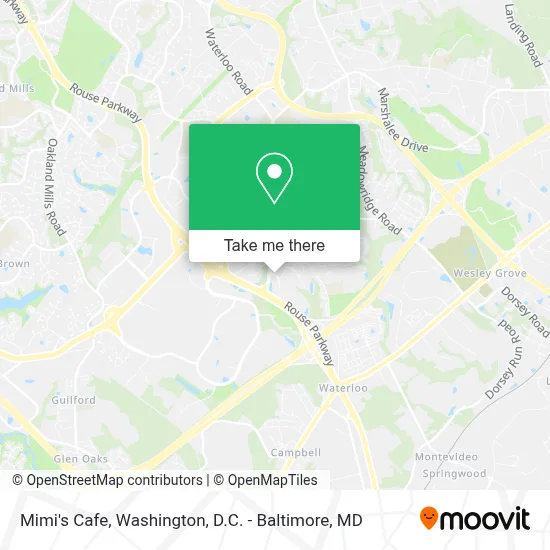 Mimi's Cafe map