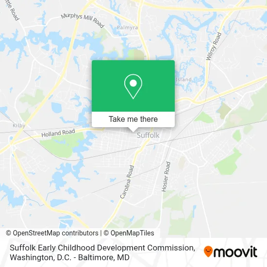 Suffolk Early Childhood Development Commission map