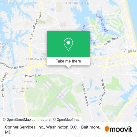 Conner Services, Inc. map
