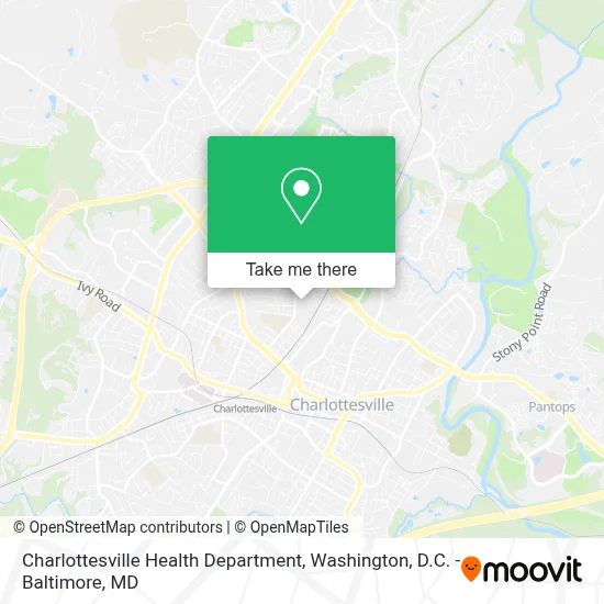 Charlottesville Health Department map