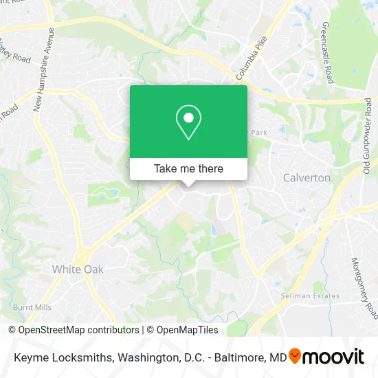 Keyme Locksmiths map