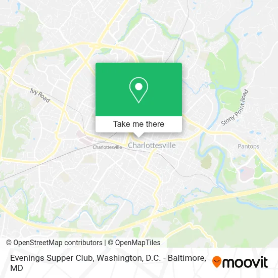 Evenings Supper Club map