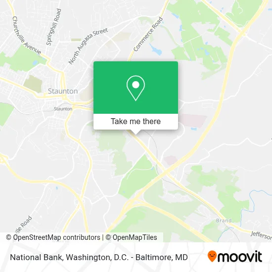National Bank map