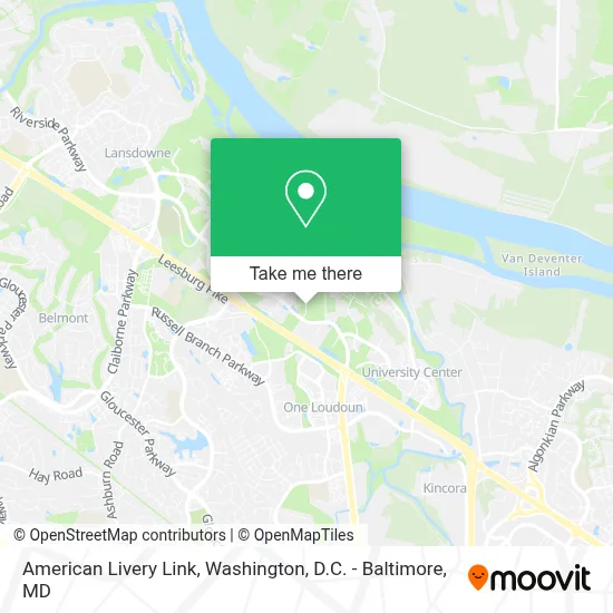 American Livery Link map