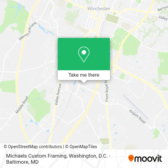 Michaels Custom Framing map