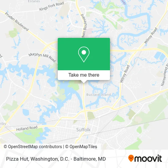Pizza Hut map