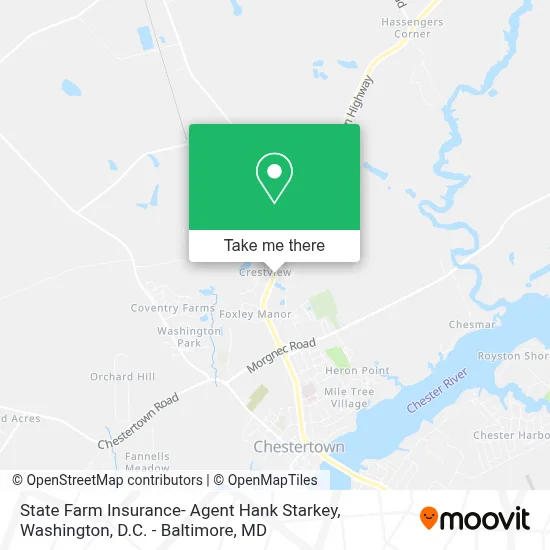 State Farm Insurance- Agent Hank Starkey map