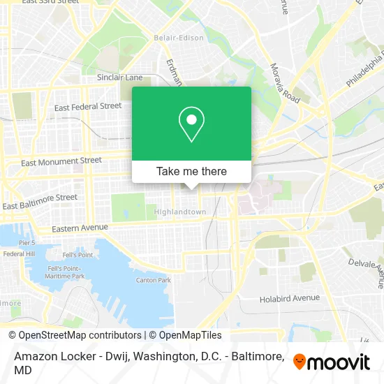 Amazon Locker - Dwij map