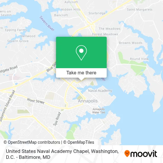 United States Naval Academy Chapel map