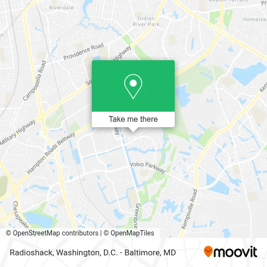 Radioshack map