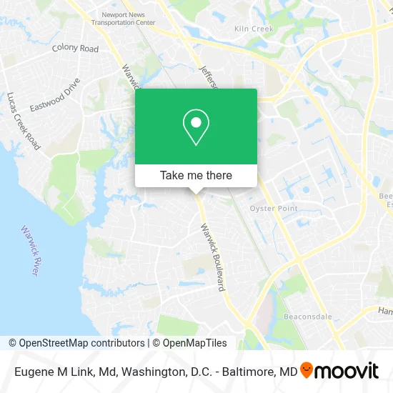Eugene M Link, Md map