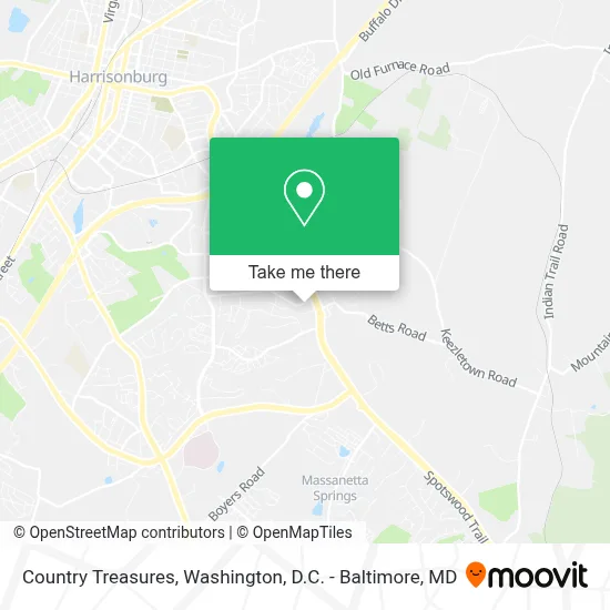 Country Treasures map