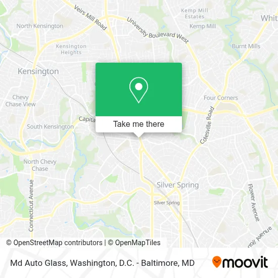 Md Auto Glass map