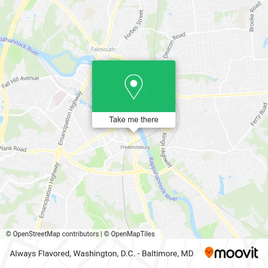 Always Flavored map