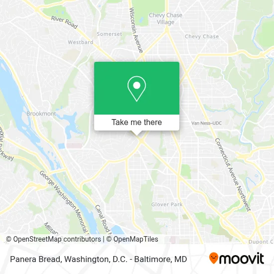 Panera Bread map
