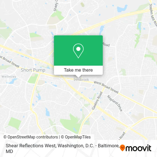 Shear Reflections West map