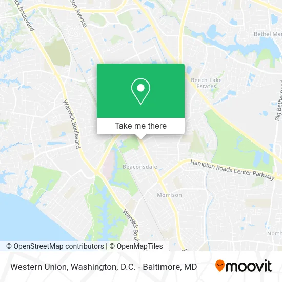 Western Union map