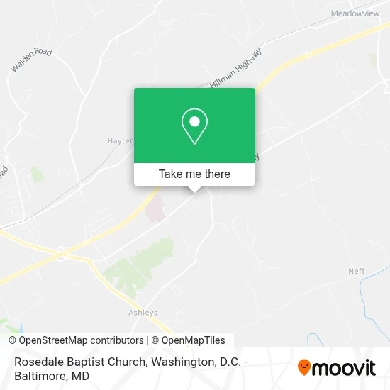 Rosedale Baptist Church map